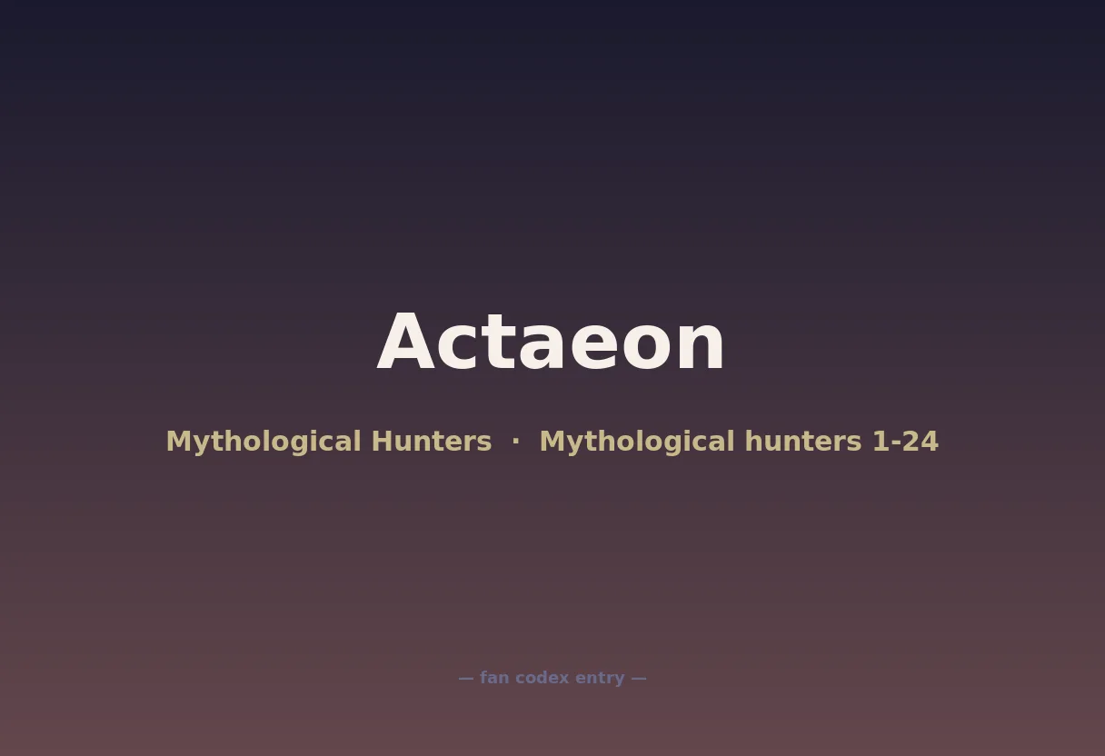 Actaeon